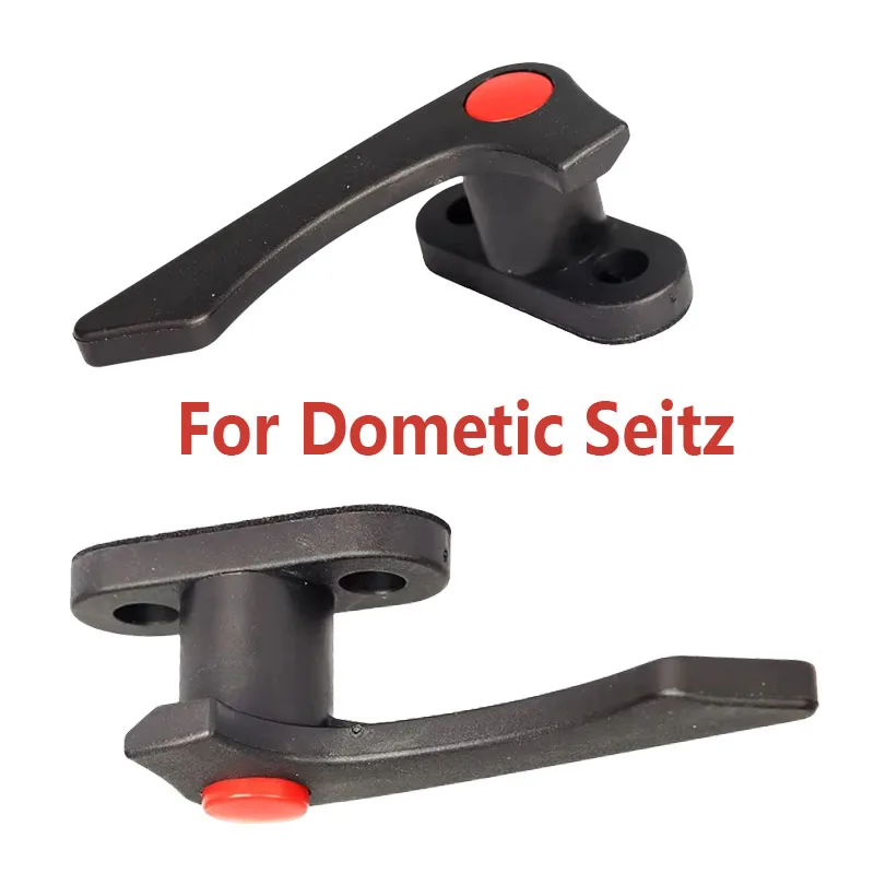 

Motorhome Window Handle with Button Locking Catch for Dometic Seitz Plastoform Caravan Left & Right Hand Fit