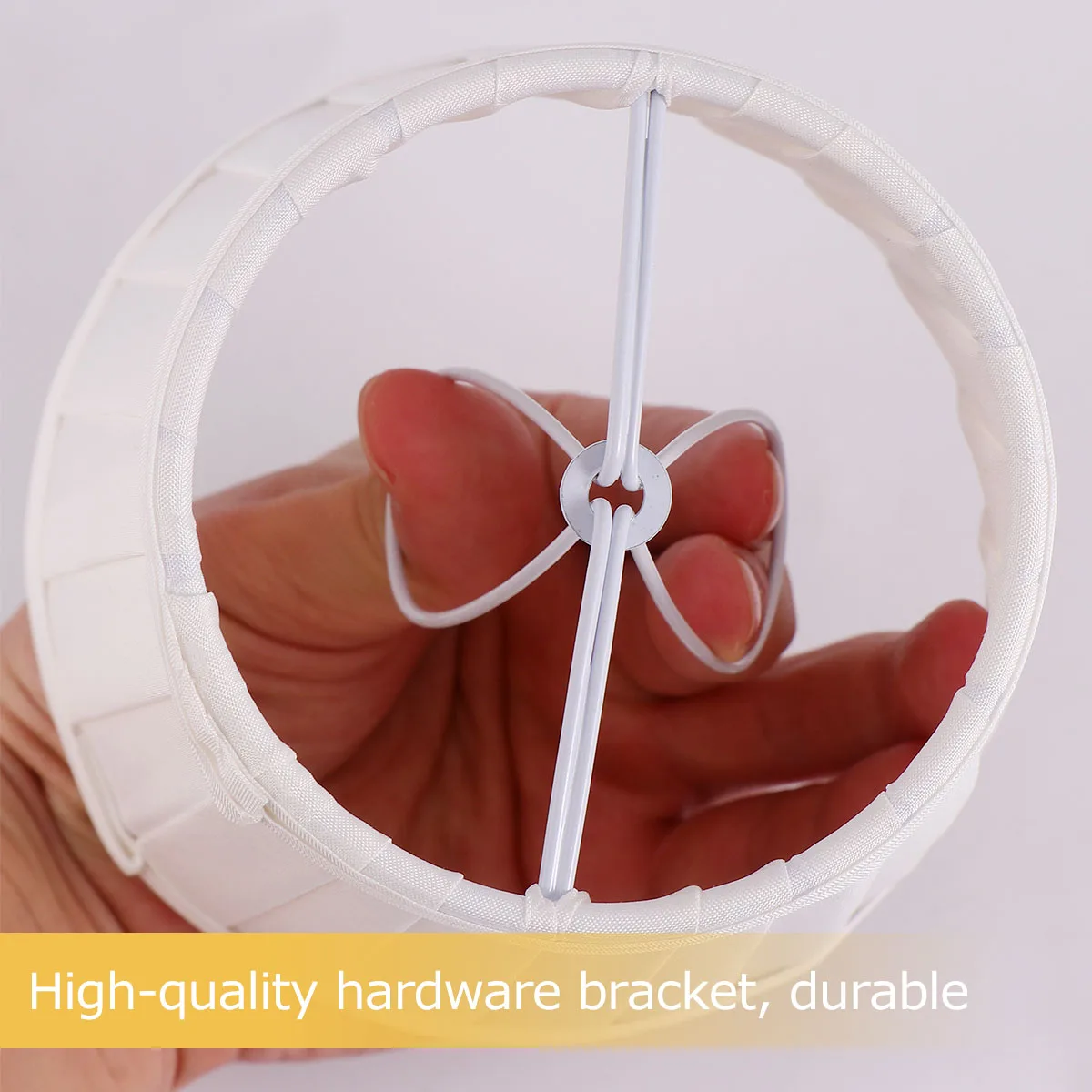 

Chandelier Fabric Lampshade White Cloth Guard Bulbs Bracket Table Foldable Home Lighting Cloth Cover Accessories