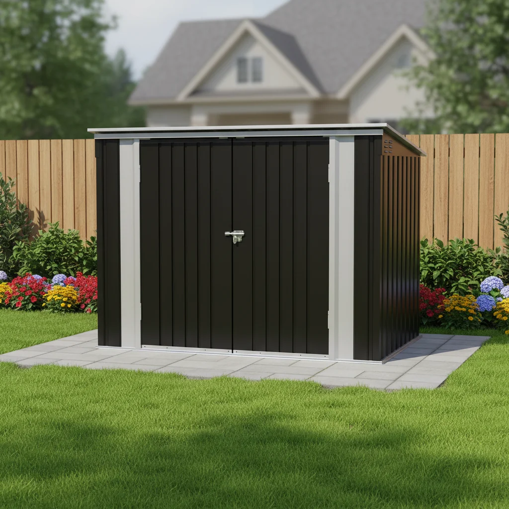 

Сарай для хранения садового инвентаря из оцинкованной стали 6*3, экологичный, водонепроницаемый, для заднего двора