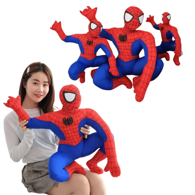 

High Quality Spider Man Plush Toy Cartoon Stuffed Anime superhero Plushies Lovely Doll Hug Pillow Home Decor Birthday Gifts Kids