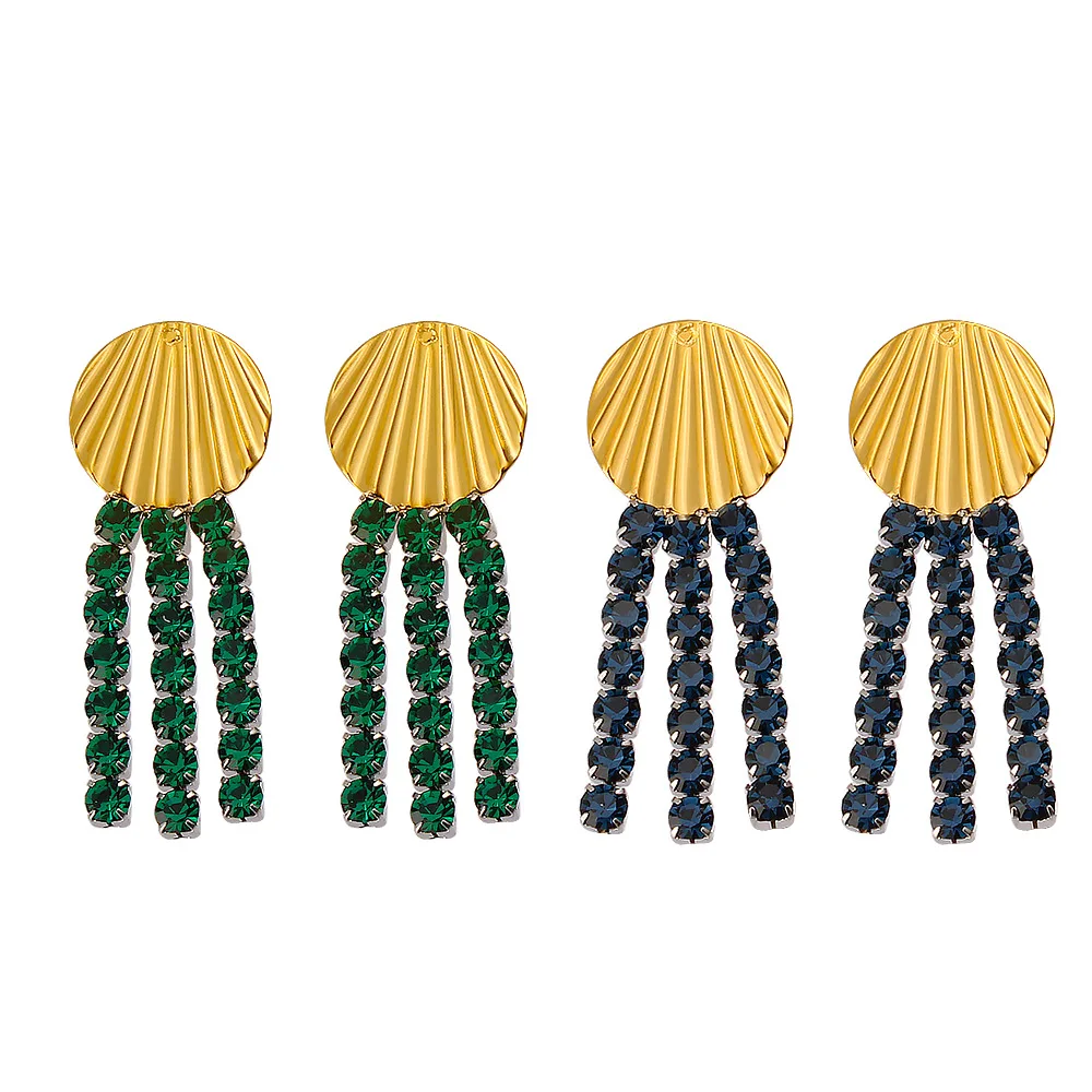 Bohemian-style luxury long earrings