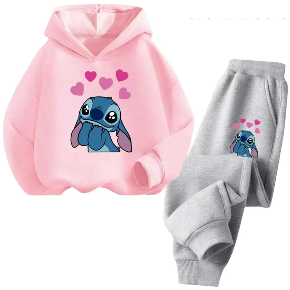 Stich Print Hoodies Casual Sweatshirt Stitch Anime Sonic Hoodie Y2k Sudadera Kids Day Gift Pokemoned Pullover Boy Girl Clothes