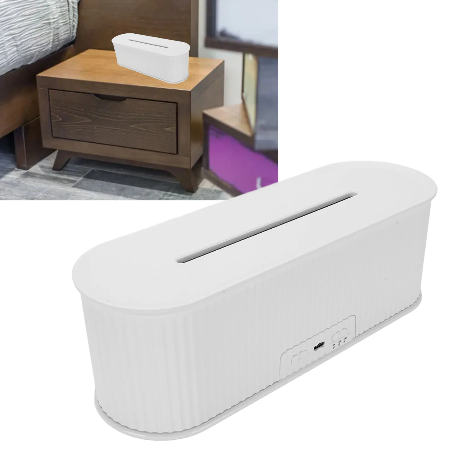 

Диффузор аромата, настольный увлажнитель, машина для аромата эфирного масла для спальни, офиса, 7 цветов, функция синхронизации пламени