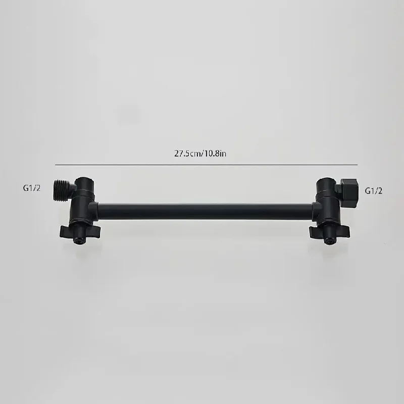 ABS Adjustable Shower Arm Universal Connection Adjust Angle to Upgrade Shower 11Inch Anti-leak Shower Extension Arm