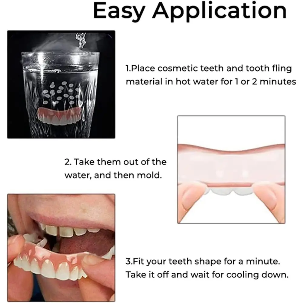 Silicone Denture Reline Kit Comfortable And Firm Soft Denture Silicone Reline Kit Safe And Durable Instant Instant Teeth