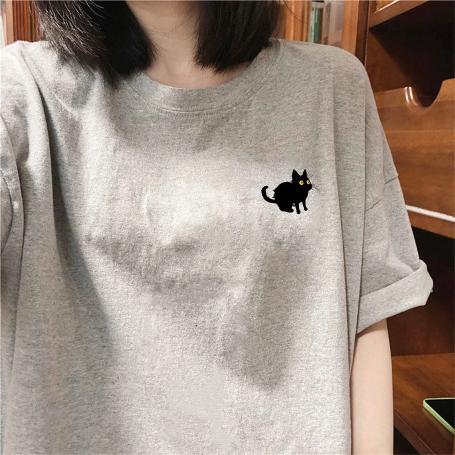 

Summer Youth Print Loose Fit Cotton T-irt ort Sve Men's Casual round Ne Top for Teens And plus Size Men