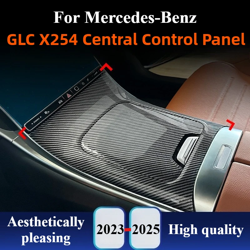 

For Mercedes-Benz GLC X254 GLC260 GLC300 LHD 2023+ Center Console Panel Trim Interior Upgrade Decoration Modification Accessory