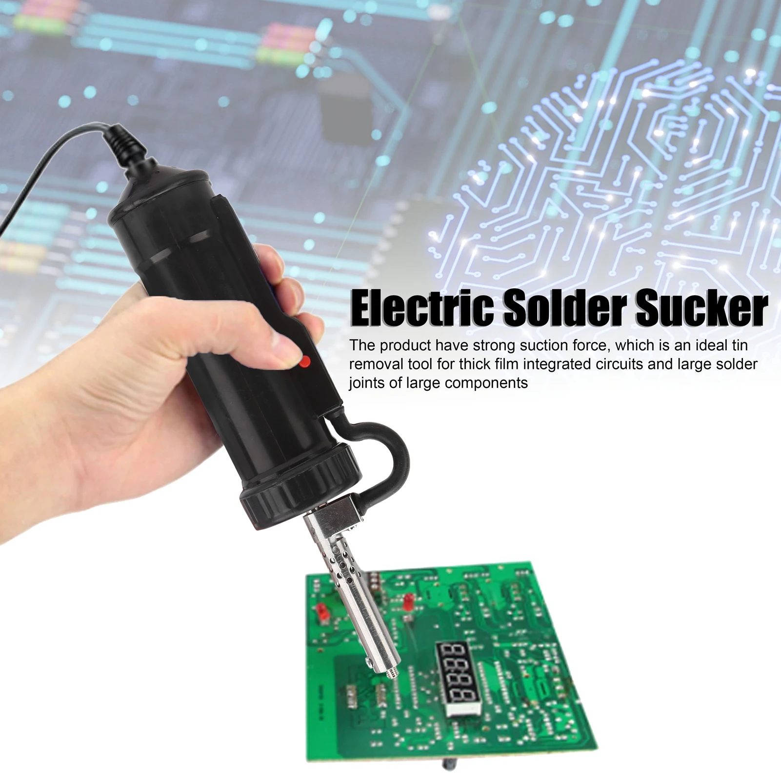 Electric Solder Sucker 30W Automatic Desoldering Pump Tin Suction Device BBT‑ Electronic Desoldering Tools Desoldering Pump