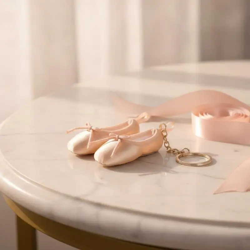 Girls Ballet Shoe Keychain Women Point Shoe Pedant Decoration For Dancer Ballerina Dance Bags Ballet Accessories Gifts Keyring
