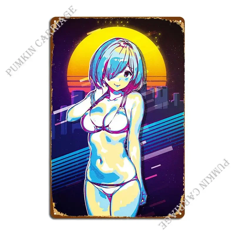 Mashu Kyrielight علامة معدنية مثيرة المرآب حانة صدئة تخصيص الديكور تين تسجيل ملصق #1