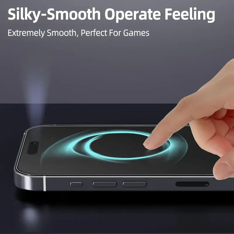 3 Stück Oleophobe Beschichtung Staubfrei Einfache Installation Matte Displayschutzfolie für iPhone 16 14 13 12 11 15 17 Pro Max XS X XR Glas