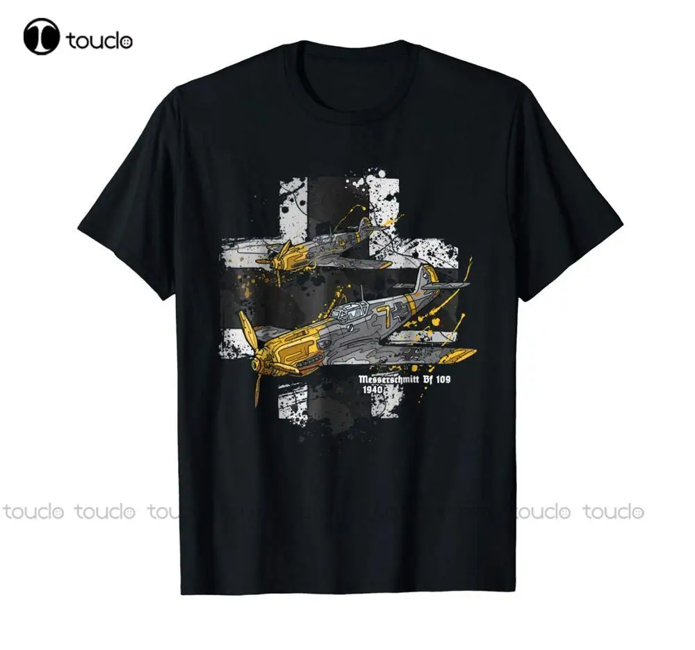 Messerschmitt Bf 109 Wwii Airplane History T-Shirt newest Fashion Cool Men Print Tee Cool Novelty Style Top T Shirt Dress