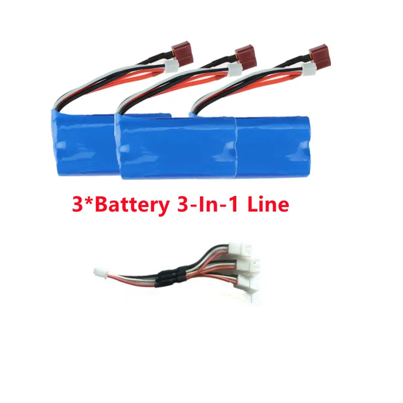 16106 16106 PRO Electric High Speed Off Road Remote Controlled  RC Truck Car Spare Parts 7.4V 3000mAH Battery/3 To 1 Line