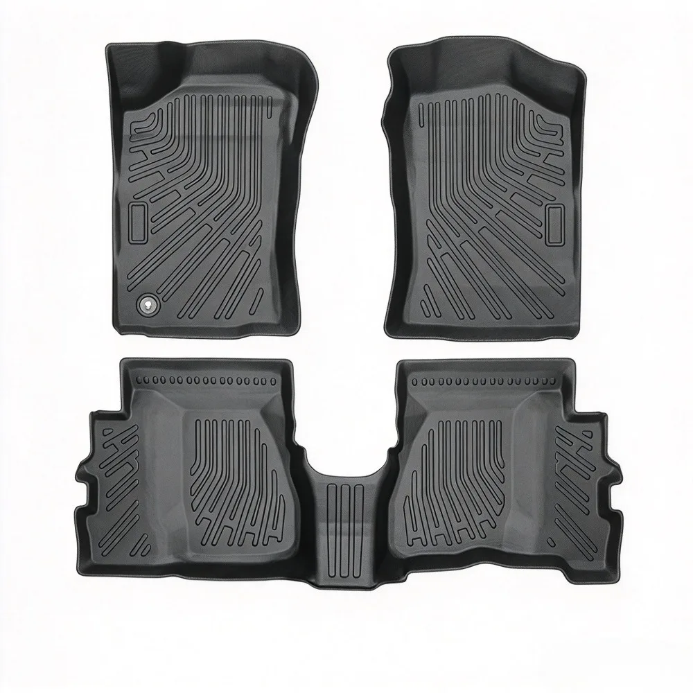 TPE Full Set Interior Floor Mats for 1995–2004 Toyota Tacoma (1st Generation, North American Version, Single/Double Cab, LHD)