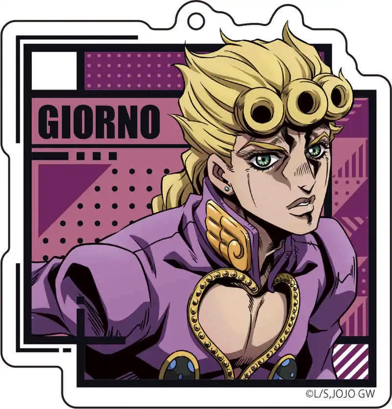 Llavero de acrílico con personajes de Diavolo, Ghiaccio, Vinegar, Doppio, Melone, Risotto, Nero, Narancia, Ghirga, Colección de decoración de anime