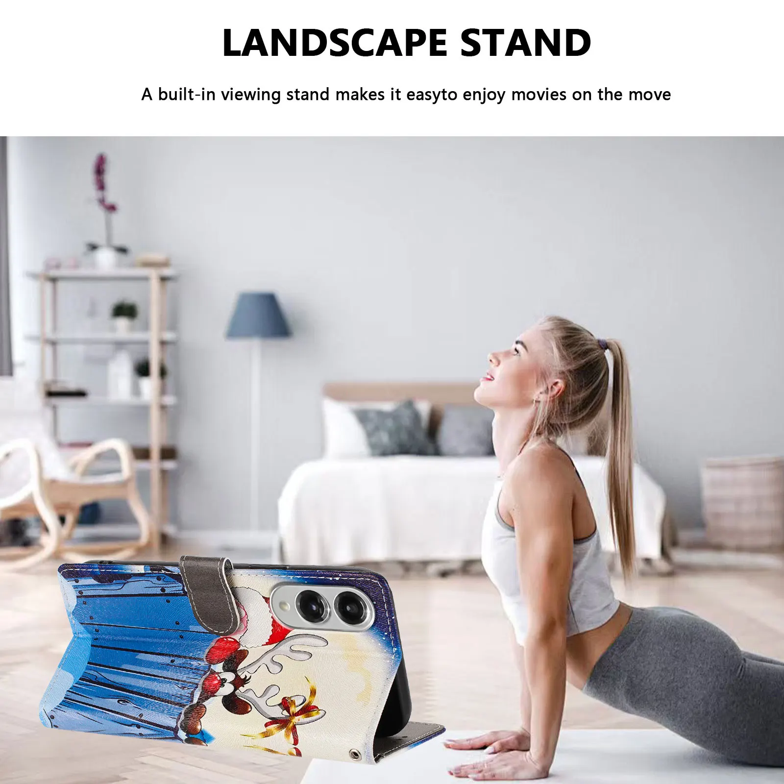 حافظة جلدية مغناطيسية لعيد الميلاد لهاتف سامسونج جالاكسي S26 S25 Edge S24 S23 S22 S21 S20 Ultra Plus FE غطاء قابل للطي مقاوم للصدمات