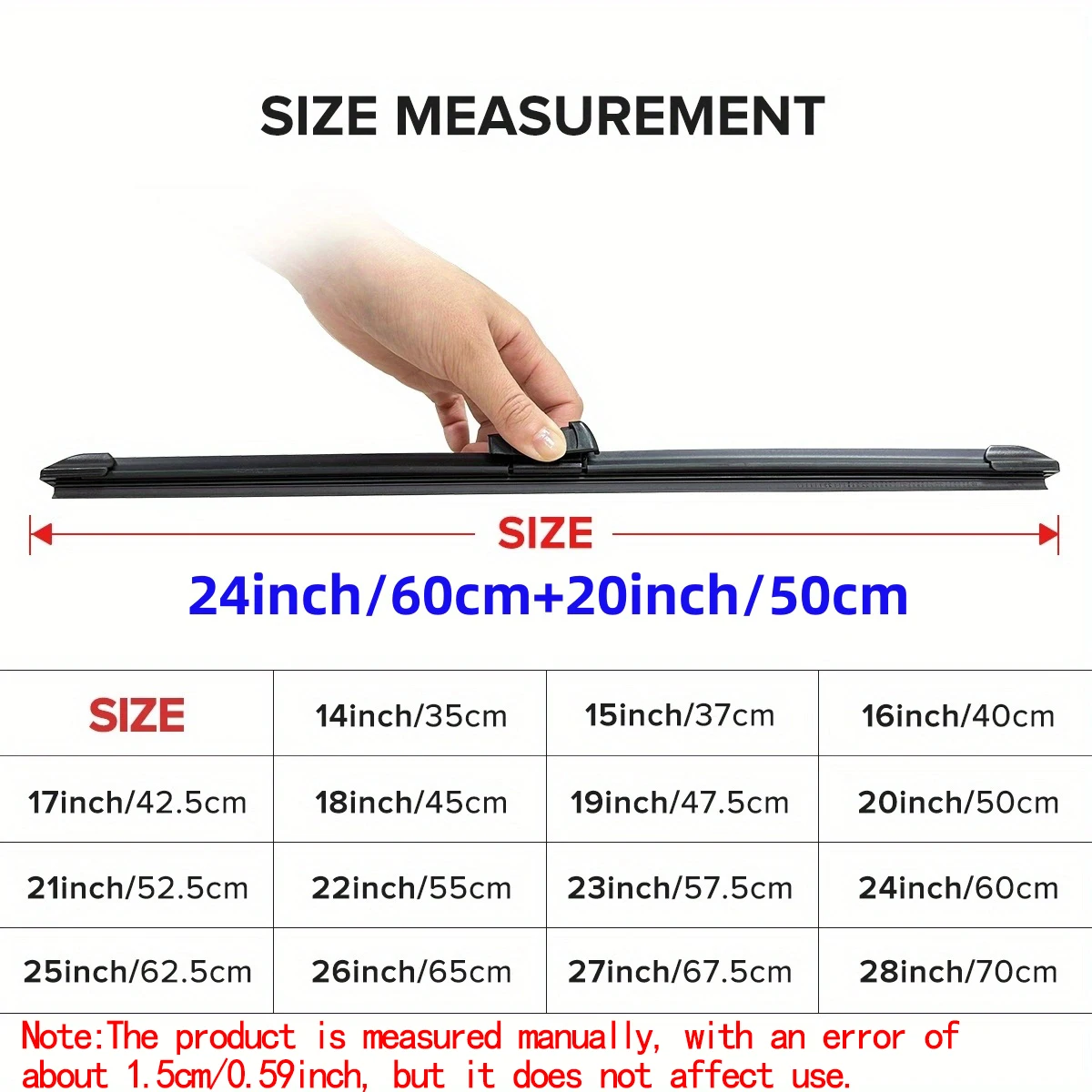 For Toyota HiAce Van H300 2019-2023 2020 Wiper Front & Rear Wiper Blades Windshield Windscreen Window Brushes 24