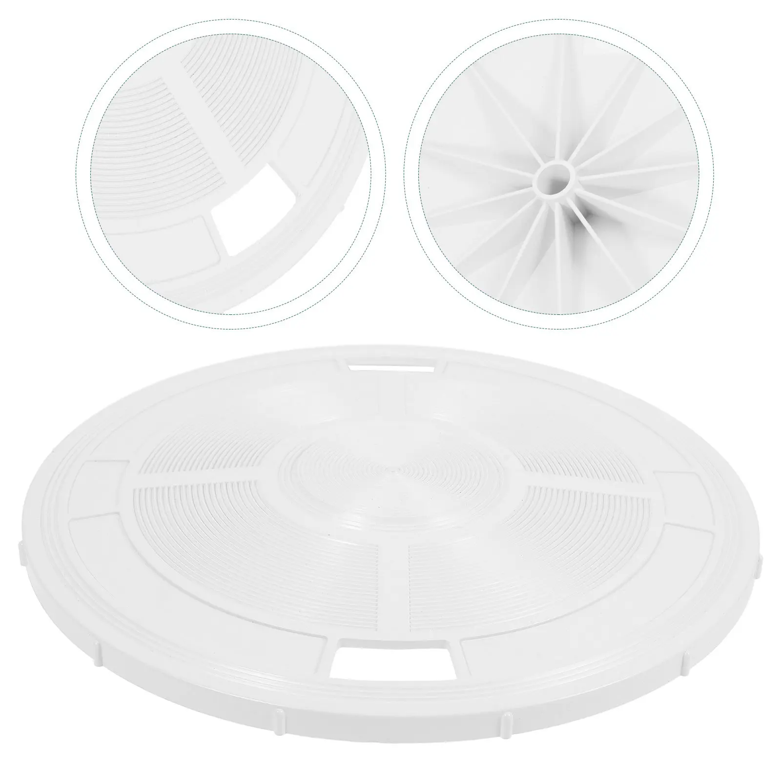 

Pool Skimmer Lid Replacement ABS Material Cover Safety Splash Protection Pool Skimmer Vacuum Cover Replacement Accessory