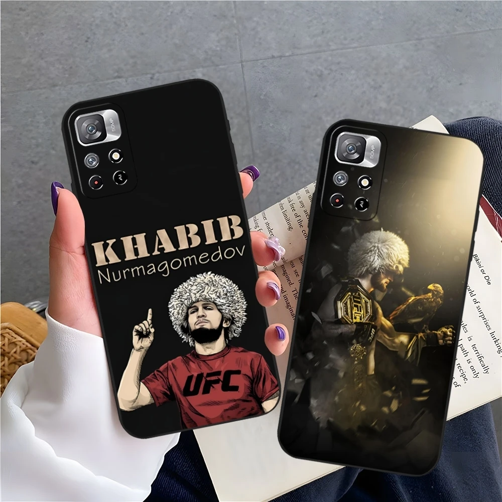 Khabib Nurmagomedov Phone Case for Xiaomi Redmi Note 14 13 12 11 9 Ultra 10 Lite POCO F4 F5 X5 Pro Plus Cover