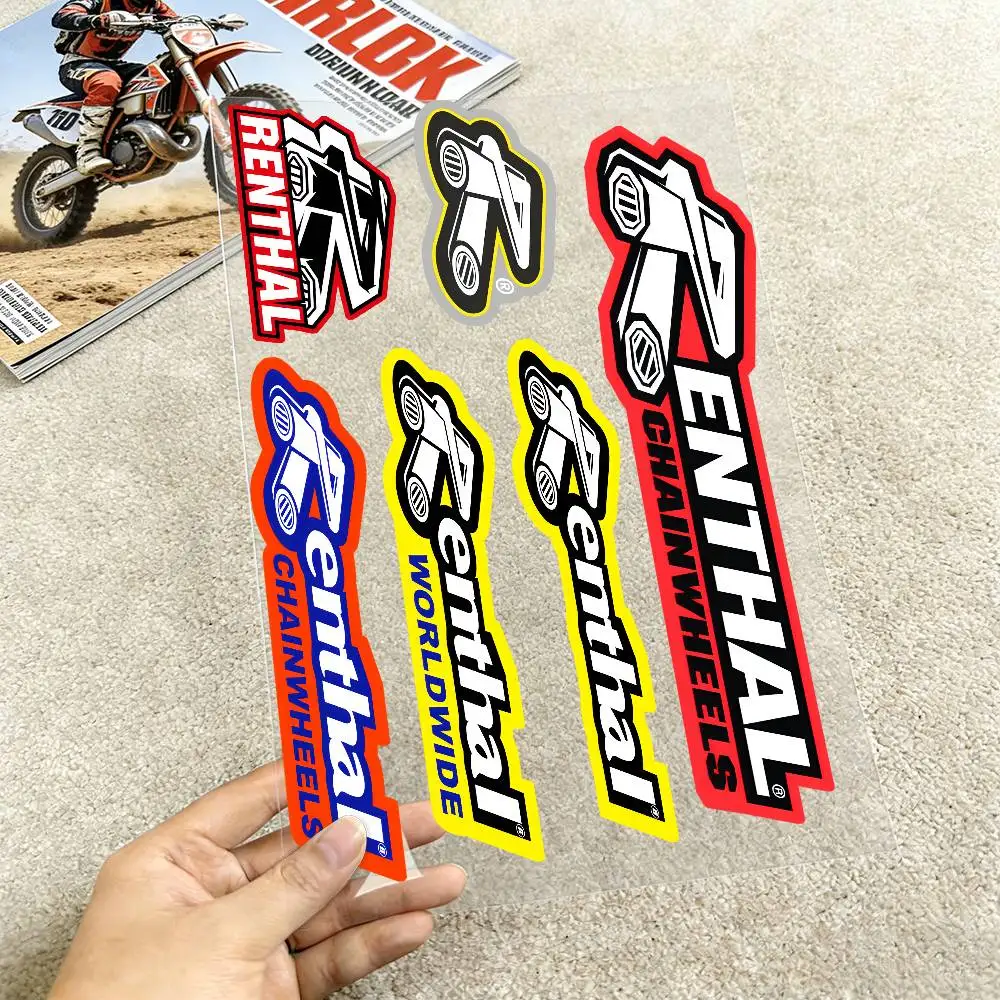 For RENTHAL Reflective Motorcycle Stickers Waterproof Vinyl Decals for Motorbike Helmet Fuel Tank Bike