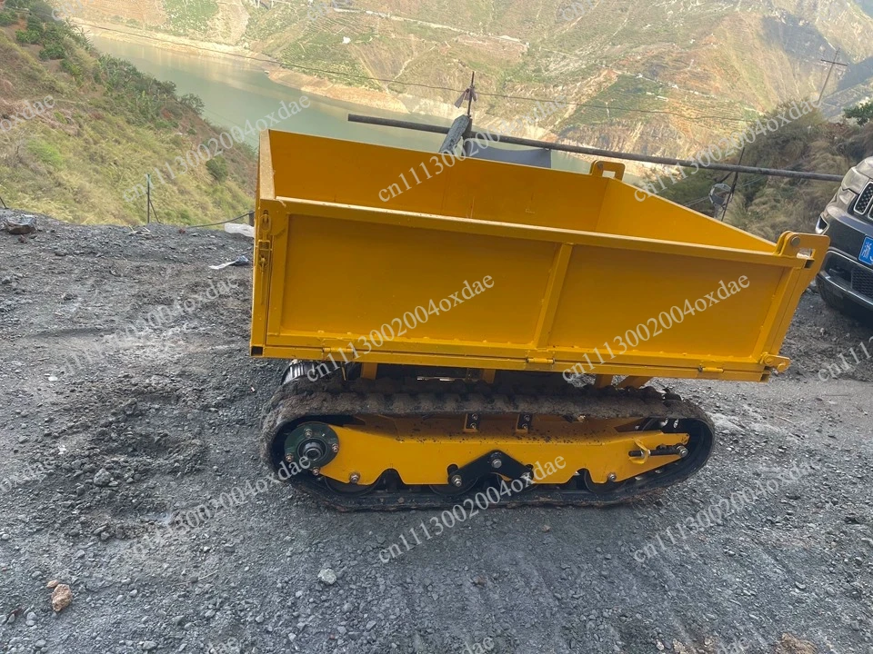 Mini Tracked Transporter Chassis - Agricultural All-Terrain Climbing King Undercarriage for Engineering Material Handling