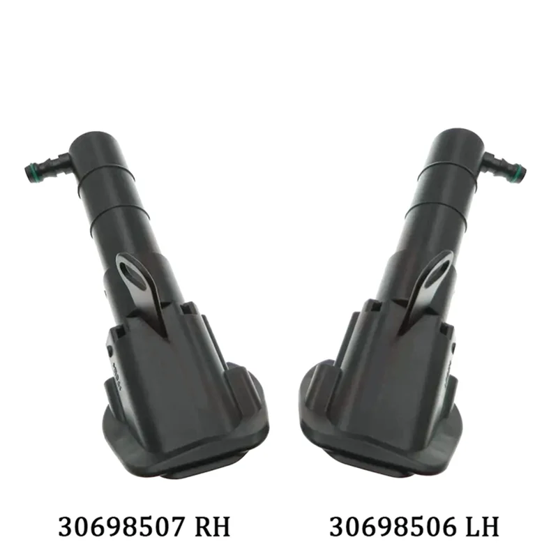 2PCS Car Headlight Washer Wiper Nozzle Head Light Water Sprayer Parts Accessories For VOLVO XC90 2007-2010 30698506 30698507-N30