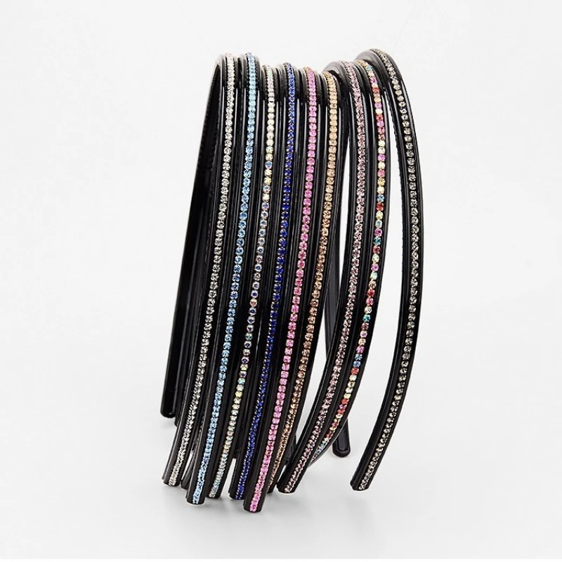 

New Non-slip Tooth Rhinestone Headbands Solid Hairbands for Women Girls Fashion Hair Hoop Ladies Boutique Hair Accessories