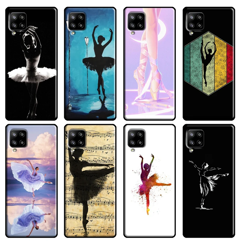 Ballerina Dance Ballet Girl Phone Case For Samsung Galaxy A51 A70 A71 A72 A52 A41 A31 A02S A12 A21S A20e A10 A40 A50