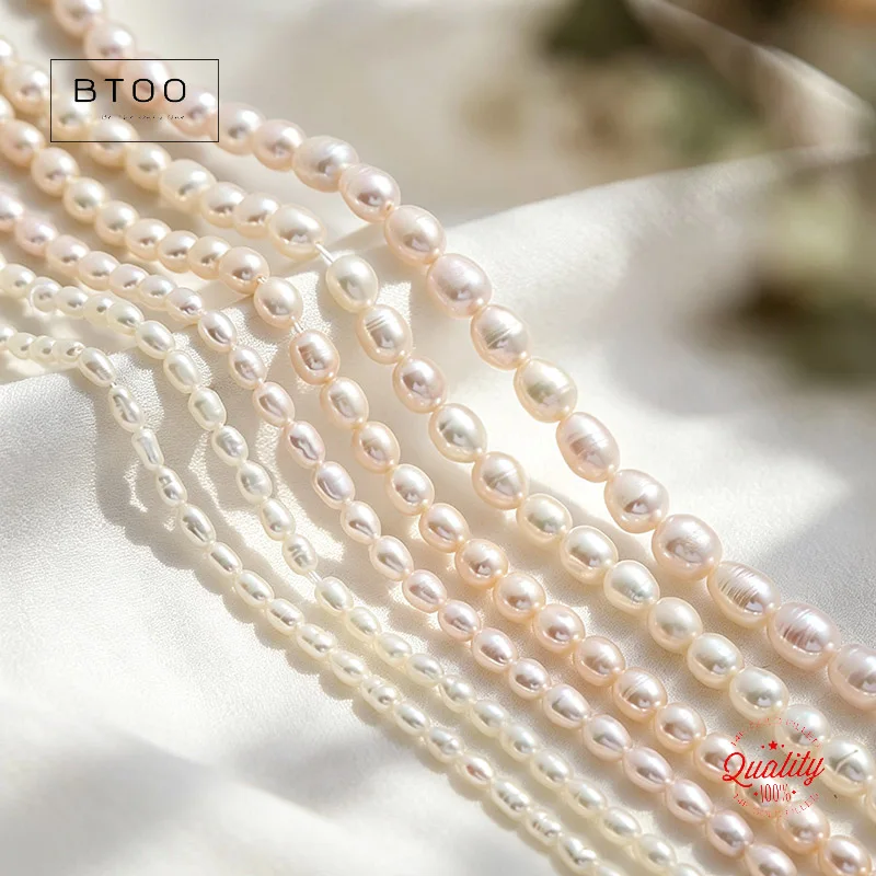 Freshwater Pearl Loose Strand Small Natural Color Genuine Pearls for Jewelry Supply