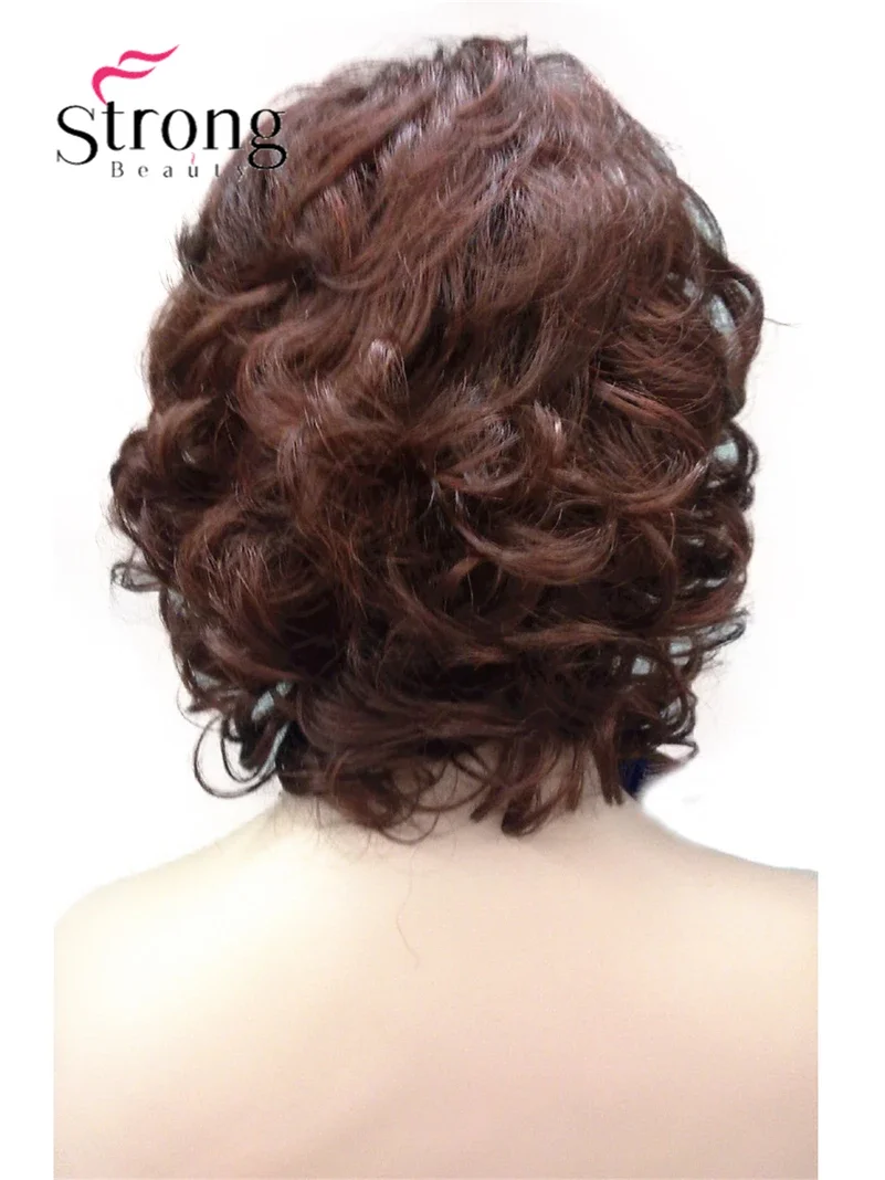 Women's Short Curly Heat Resistant Synthetic Auburn Hair Wigs COLOUR CHOICES