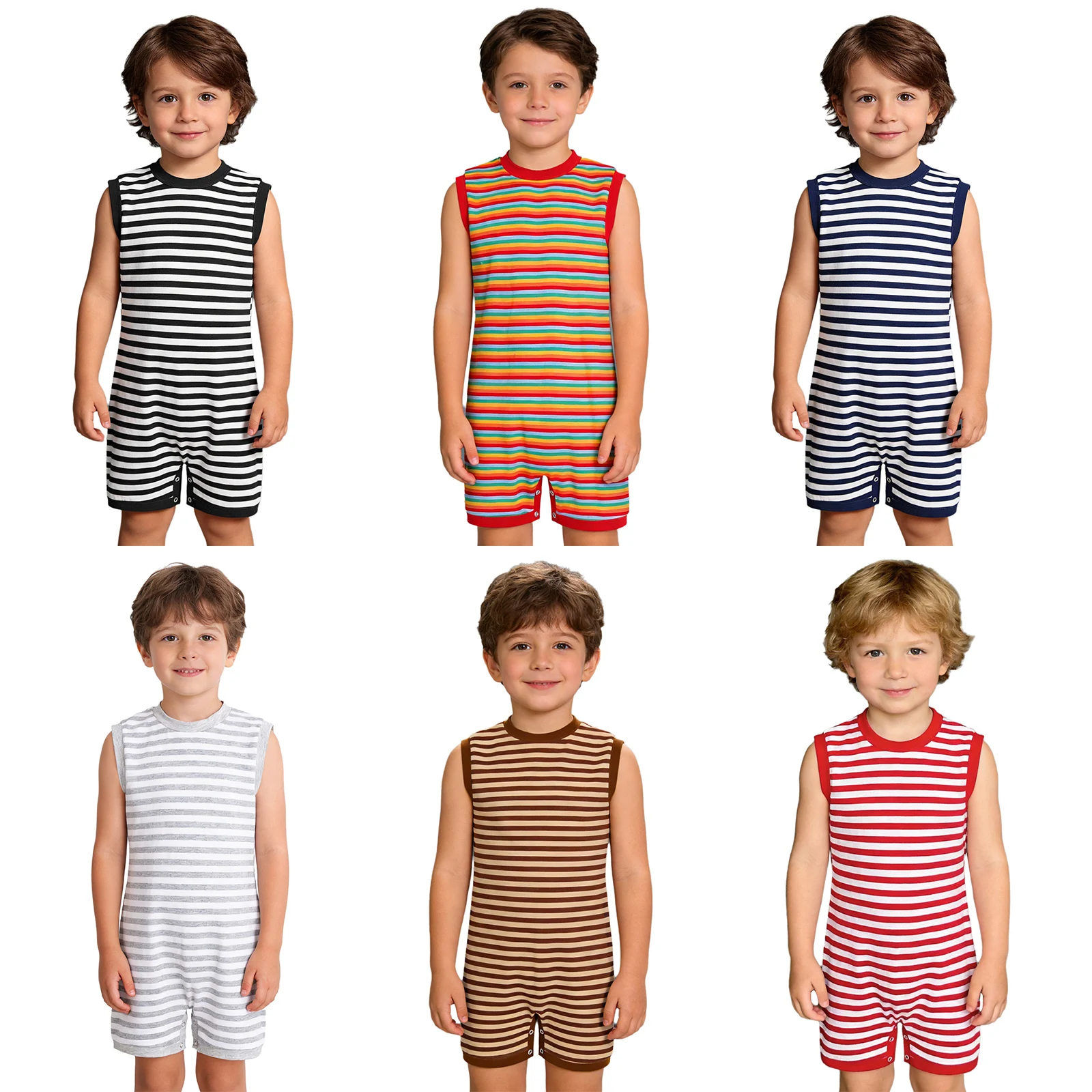 Children Special Needs Adaptive Clothing Autism Kids Anti-strip Zipper Button Crotch Jumpsuit for Daily School Home Sleep Wear