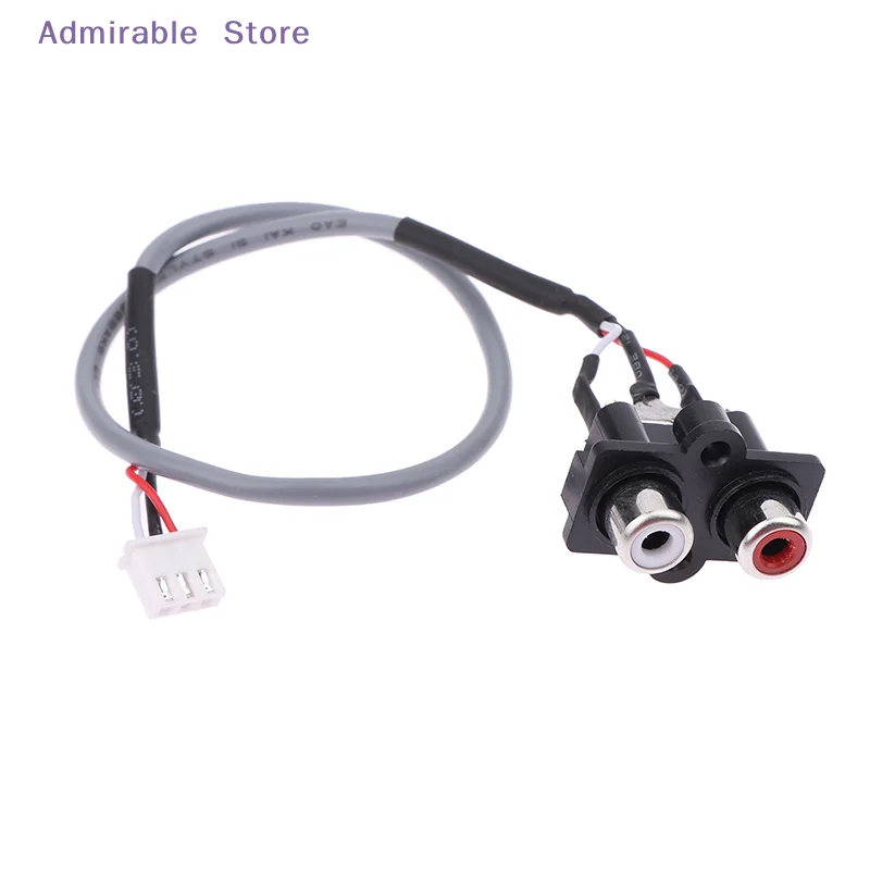 [W]30CM Audio Signal Cable 2  TO XH2.54MM-3PIN Audio Input Socket Extended Sound Signal Interface For Amplifier Panel