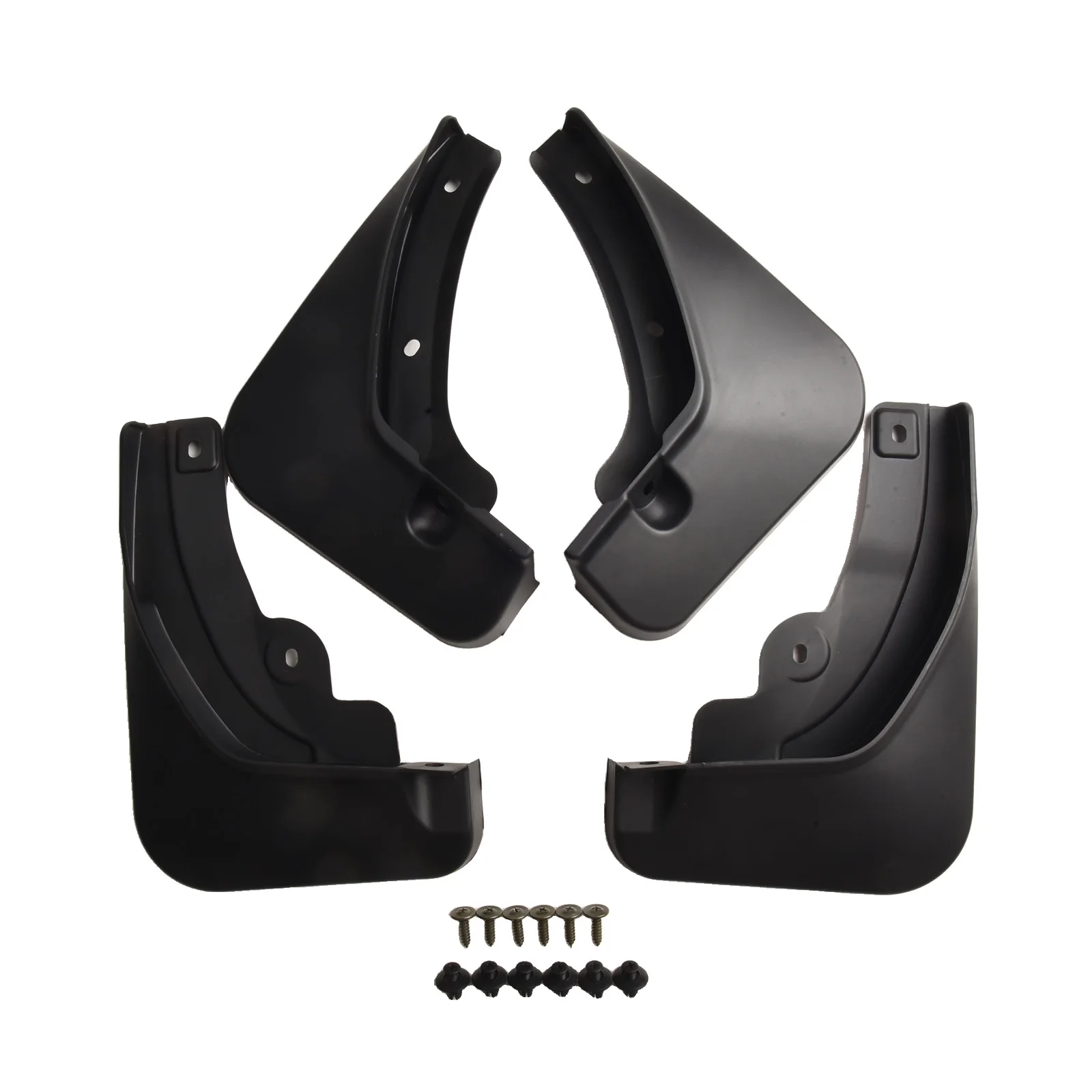 4pcs Fenders For Hyundai- Ioniq 5 2020+ Black Plastic- Mudguards Splash Guards Mud Flaps- Guards Exterior Parts Accessories