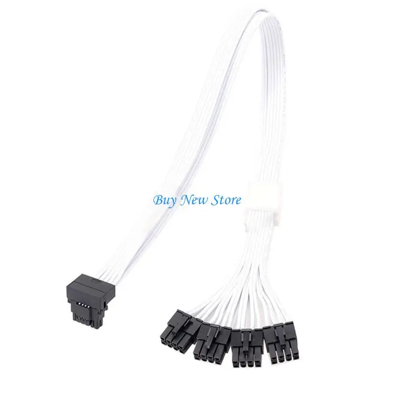 

20CE 16Pin to 4 8Pin Graphics Card Extension Cable GPU Power Cord 12VHPWR PCIE5.0
