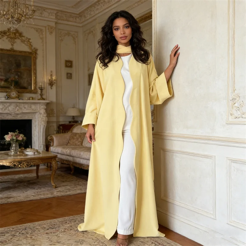 

Скромные абайи для женщин: Дубайская открытая абайя, кимоно-кардиган для Рамадана, мусульманское платье, турецкий кафтан, кебайя, марокканский кафтан, женская роба