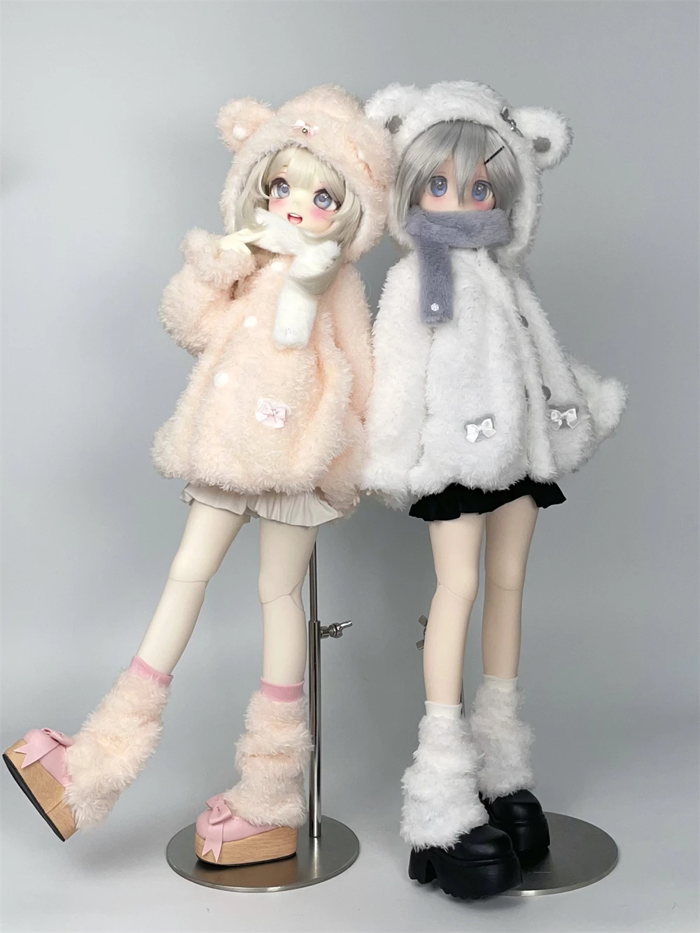

BJD doll clothes suitable for 1/4 size mddmsd Cute Bear winter clothing clothing set doll accessories (4 points)