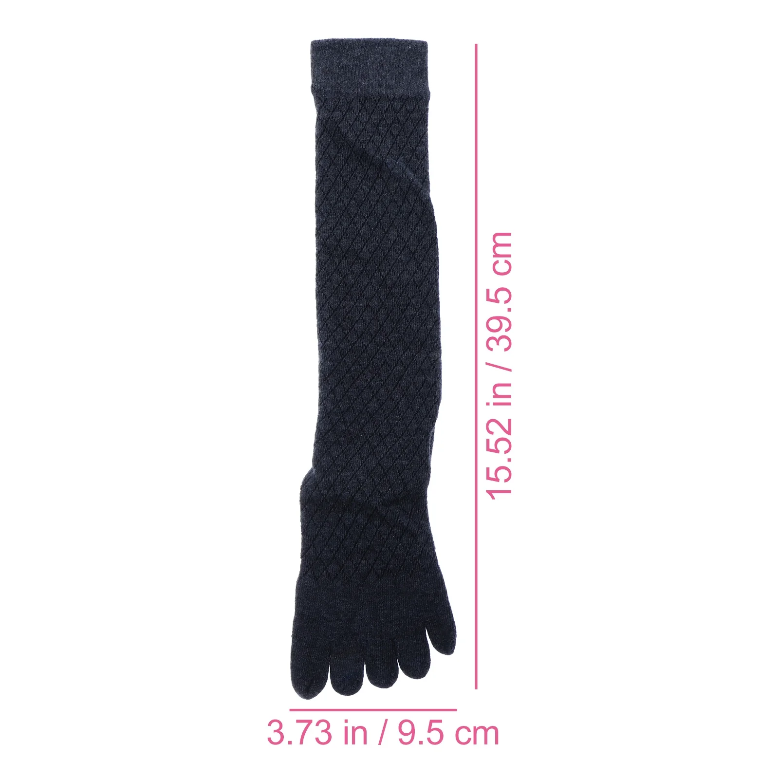 زوج واحد من الجوارب المزخرفة عند أصابع القدم، جوارب رياضية مزخرفة من القطن الفاخر قابلة للتنفس ومرنة ومتينة للمنزل، جوارب للجري للارتداء اليومي #6