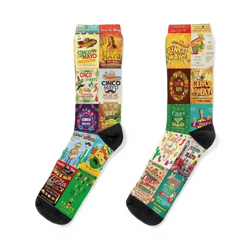 Cinco de Mayo Socks snow Hiking boots Crossfit winter thermal Boy Socks Women's