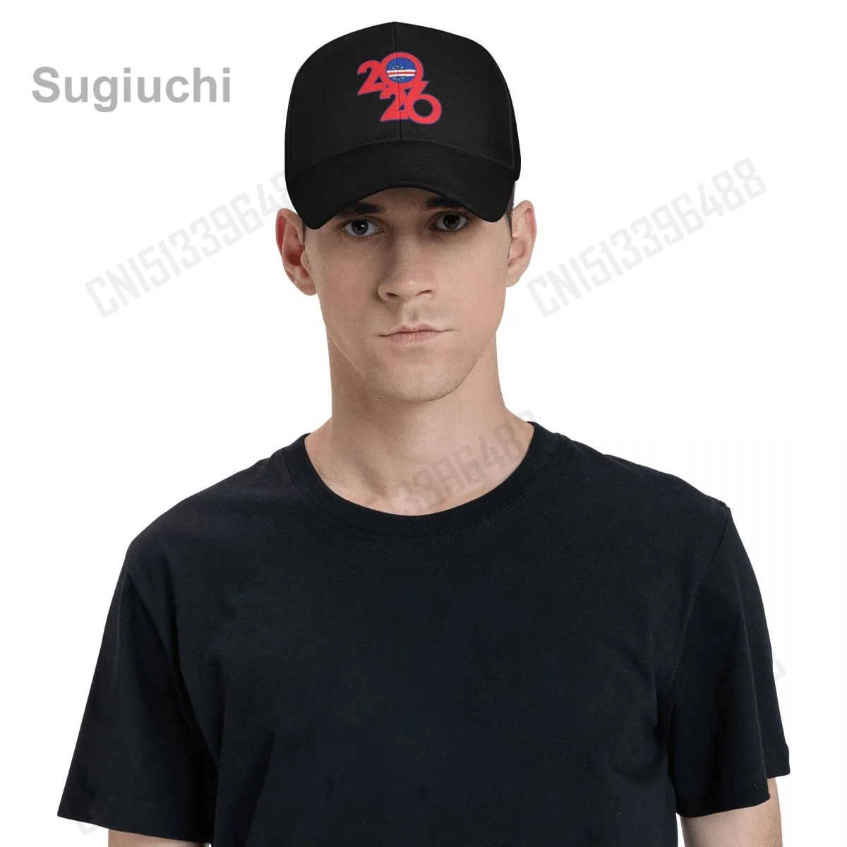 كيب فيردي العلم مع 2026 قبعة بيسبول الشمس تنفس قابل للتعديل الرجال النساء قبعة كرة القدم في الهواء الطلق لمحبي هدية #5