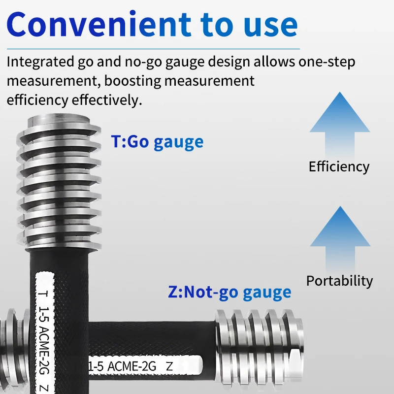 1PCS 2G ACME Trapezoidal Thread Plug Gauge MeasureTool ACME 1''7/8 2''-- 2''1/8 2''1/4 2''3/8  2''1/2 HQ
