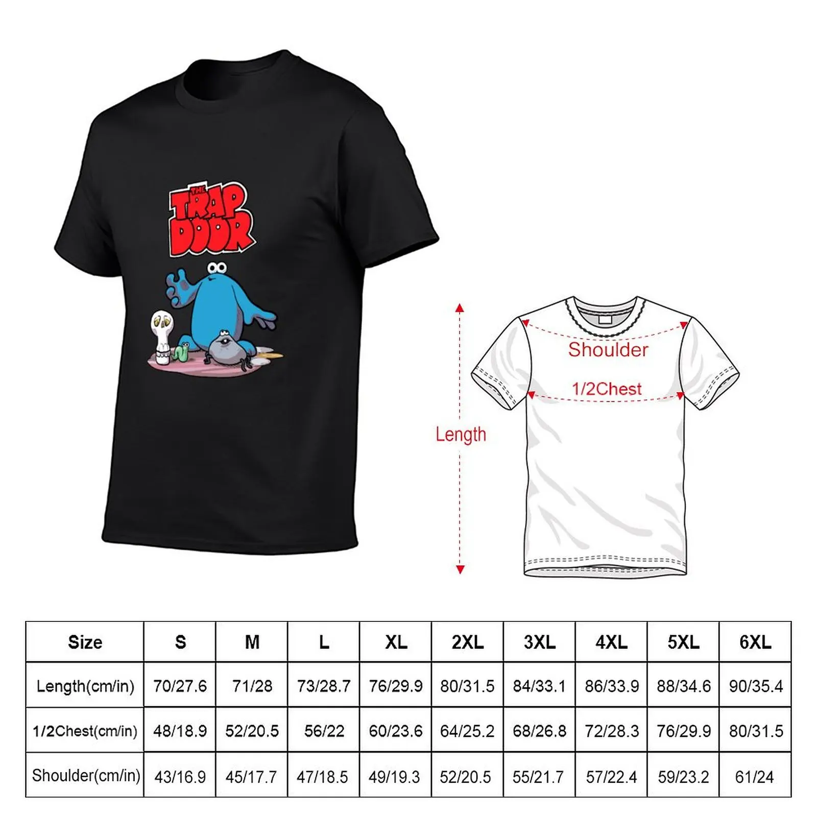 The Trap Door Cartoon T-Shirt sublime plus size tops t shirt for men