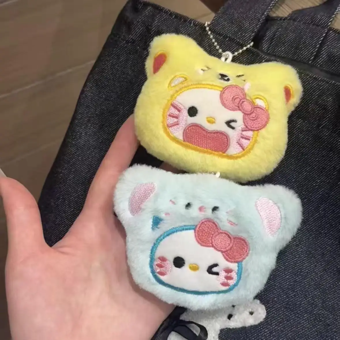 

1/4 шт. Sanrio Hello Kitty плюшевый мультфильм Китти кулон брелок милый брелок студенческая сумка кулон