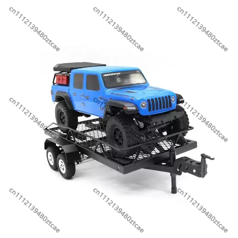 Simulation Metal Trailer Chassis Upgrade Spare‑Part For RC Tractor‑Truck Hobby Model