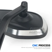 New Motorcycle Handlebar Rearview Side Mirrors Bar End Mirror Kit For Street Triple S 765 765RS 765R Bobber T120 Daytona 660 675 5