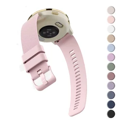 18mm Silicone Strap For Fossil Women's Gen 6 42mm/Gen 5E 42mm/Charter HR Watchband For Garmin Vivoactive 4S Venu 2S 40mm Strap