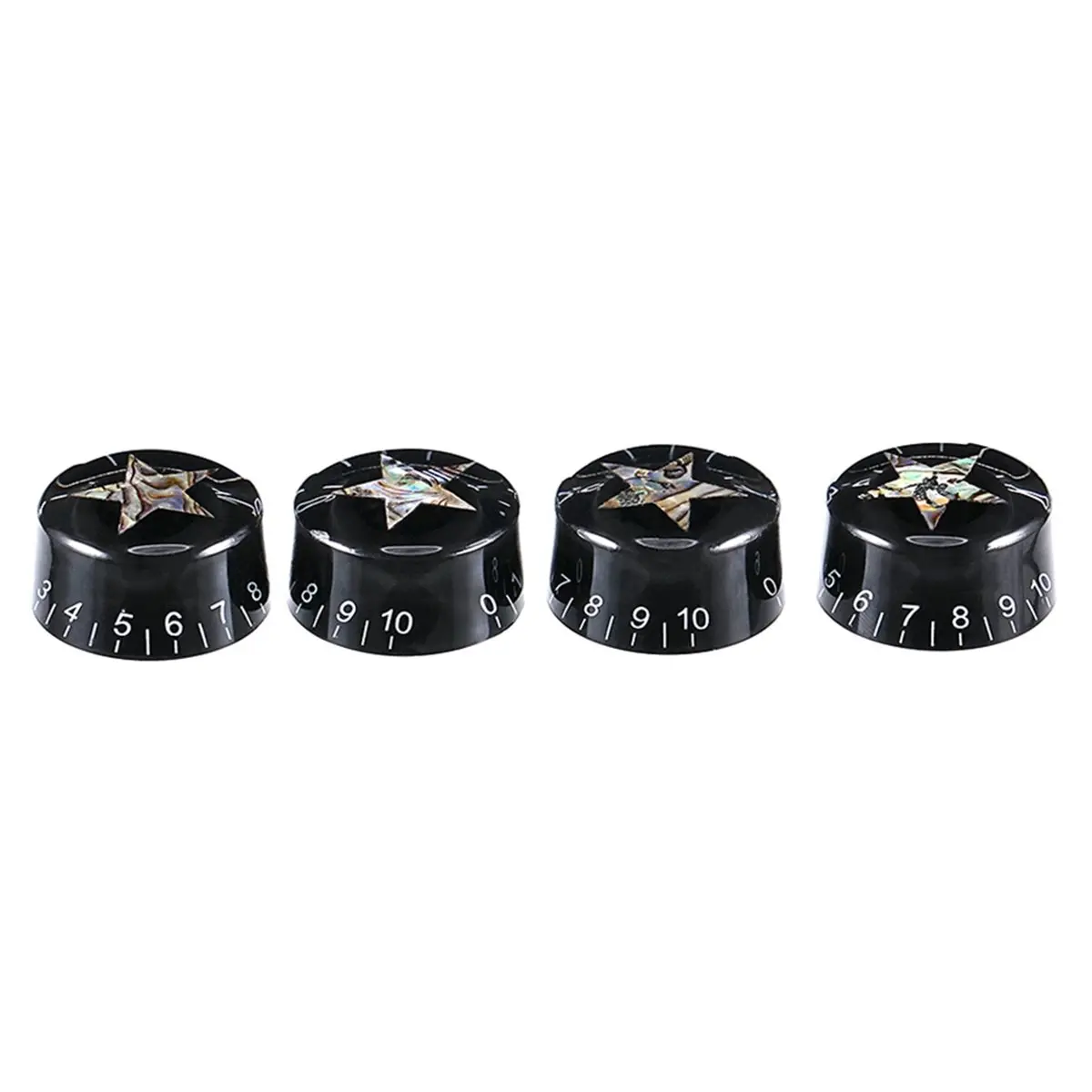 ABVB 4Pcs Guitar Knobs Volume Tone Control Knob for LP Style Electric Guitar Parts Abalone Star Knobs