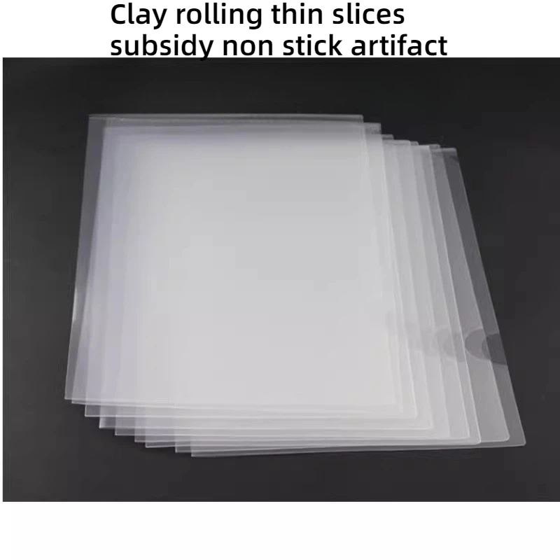 Almohadilla antiadherente, herramienta de cerámica, arcilla antiadherente utilizada para manualidades Manual, arcilla ultraligera, resina, herramienta fina para enrollar barro, carpeta en forma de L