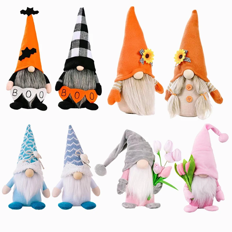 

30 см/11,8 дюйма, плюшевый декор гномов на Хэллоуин, украшение гнома ручной работы для дома