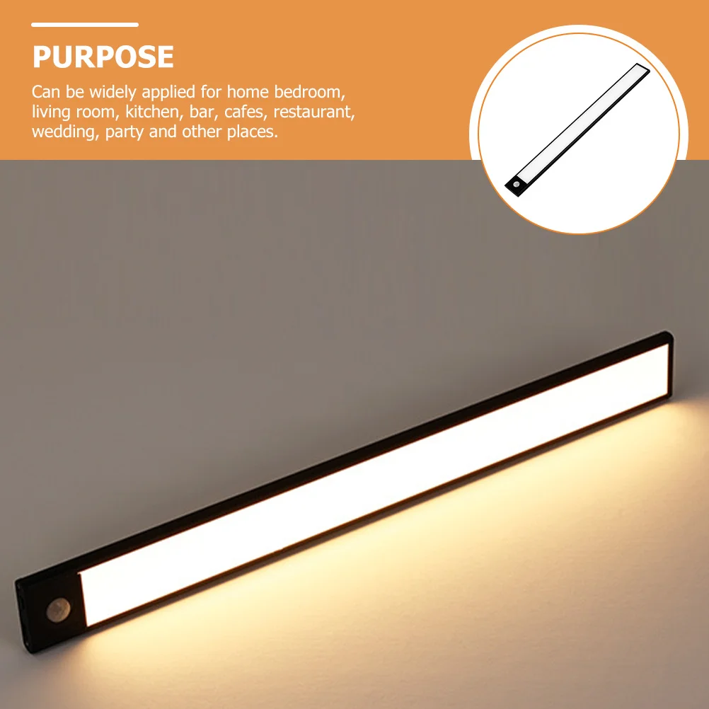 Motion Sensor Nacht Lampe Led Bar Betrieben Wiederaufladbare Warmes Licht Für Schlafzimmer Badezimmer Schrank Kinderzimmer Wand