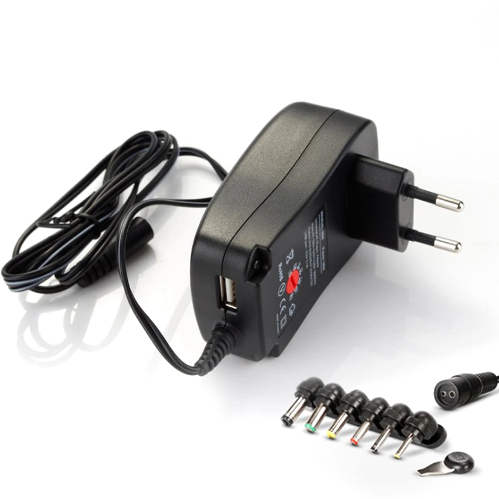 30W DC 5V Universal Power Adapter Multi Voltage 6v 7.5v 9v 12v Transformer Electric Adapter Converter Cable Plugs Power Supply